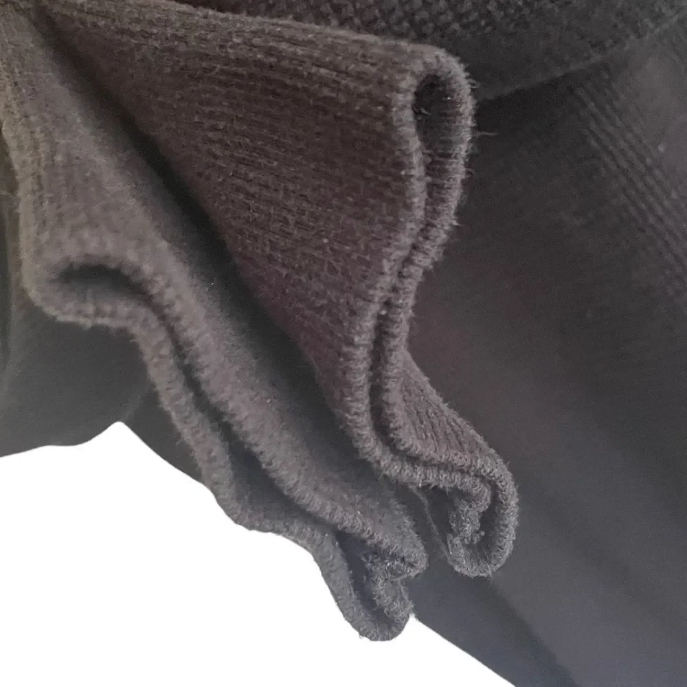 ARITZIA Tna Cowl Turtleneck Long Sleeve Thermal Waffle Top Black XS - Picture 3 of 6